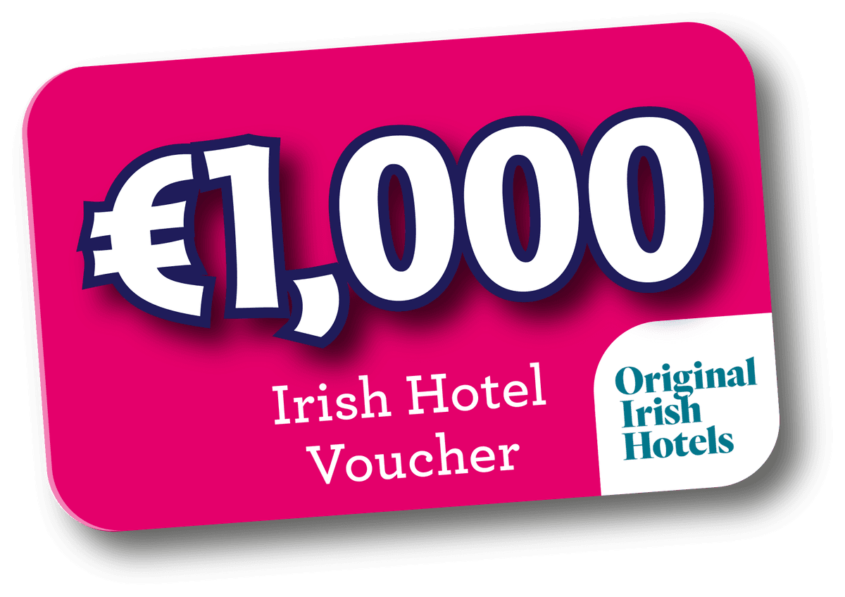 €1,000 Original Irish Hotels Voucher